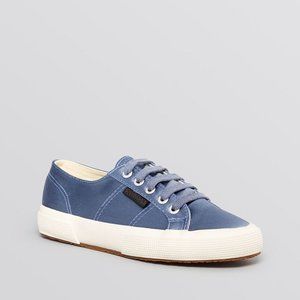 Superga x Man Repeller Blue Satin Sneakers